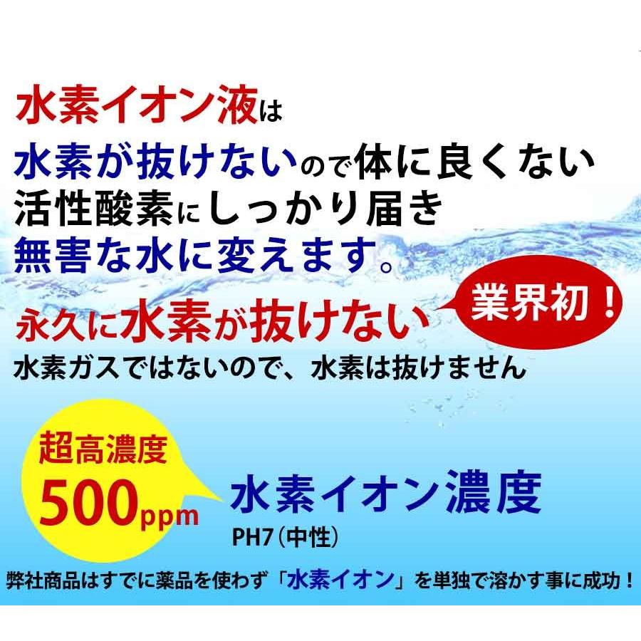 超高濃度水素イオン液【500ppm】100cc5本セット 送料無料 超濃縮タイプ