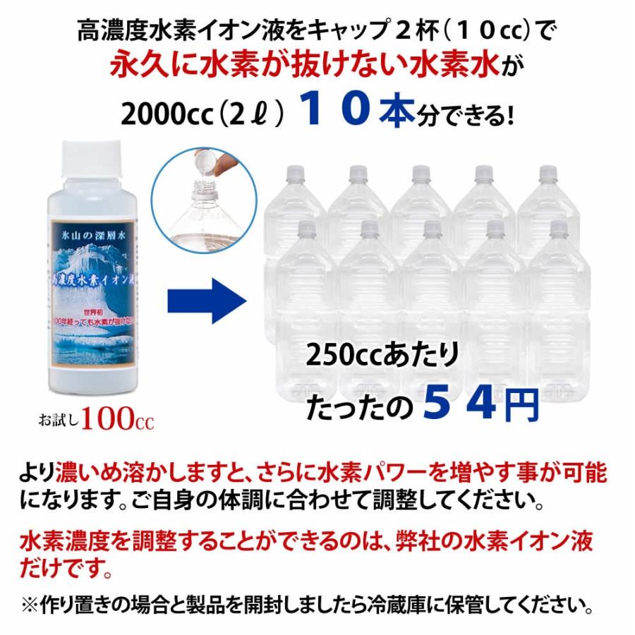 水素水 水素 高濃度水素水 濃縮タイプ 高濃度水素イオン液 300cc 送料