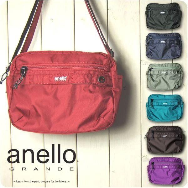 ショルダーバッグ レディース 軽い 斜め掛け anello アネロ 軽量撥水ダイヤモンドクロスナイロン 2層 ショルダーバッグ 40代 50代 60代 | anello GRANDE