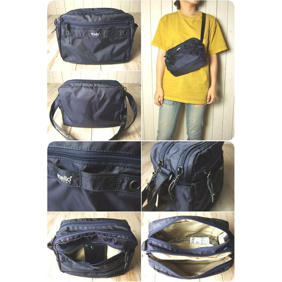 ショルダーバッグ レディース 軽い 斜め掛け anello アネロ 軽量撥水ダイヤモンドクロスナイロン 2層 ショルダーバッグ 40代 50代 60代 | anello GRANDE | 09