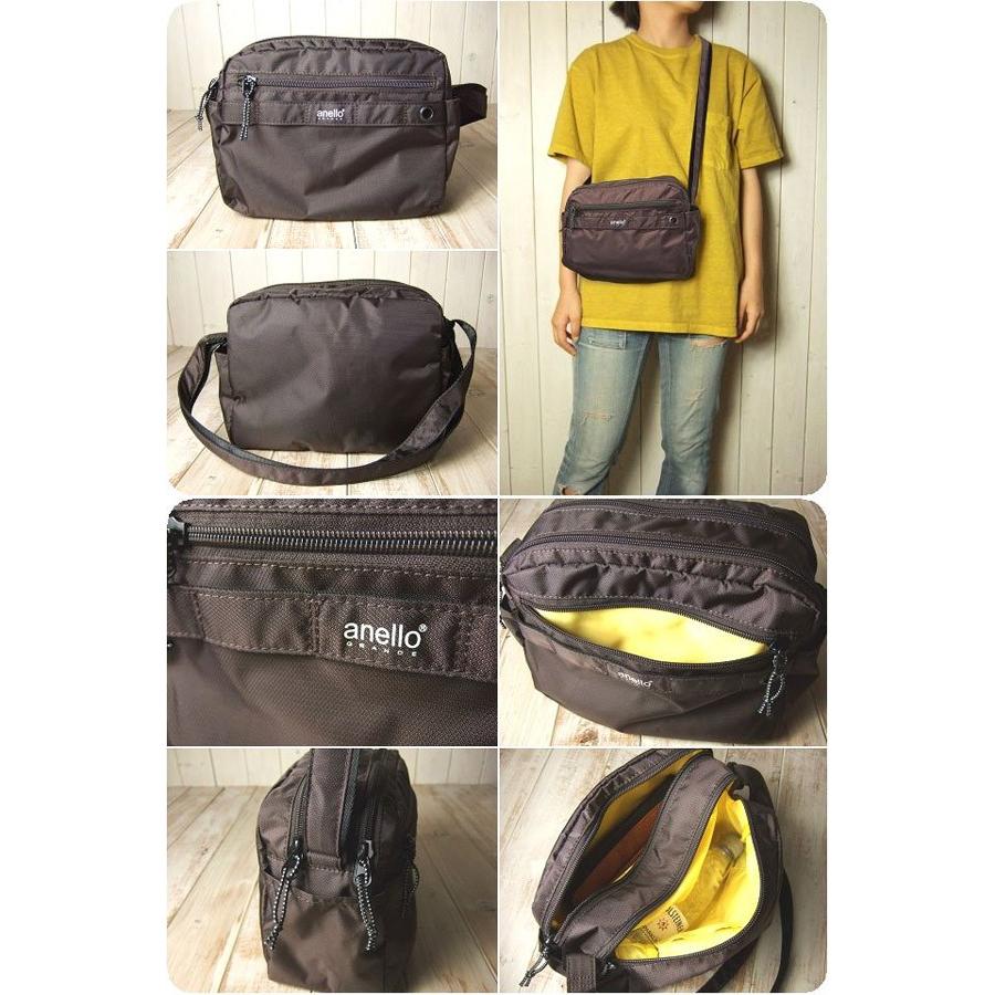 ショルダーバッグ レディース 軽い 斜め掛け anello アネロ 軽量撥水ダイヤモンドクロスナイロン 2層 ショルダーバッグ 40代 50代 60代 | anello GRANDE | 12