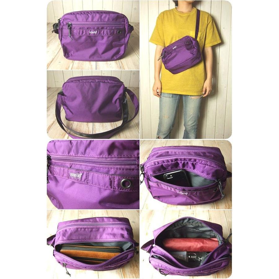 ショルダーバッグ レディース 軽い 斜め掛け anello アネロ 軽量撥水ダイヤモンドクロスナイロン 2層 ショルダーバッグ 40代 50代 60代 | anello GRANDE | 13