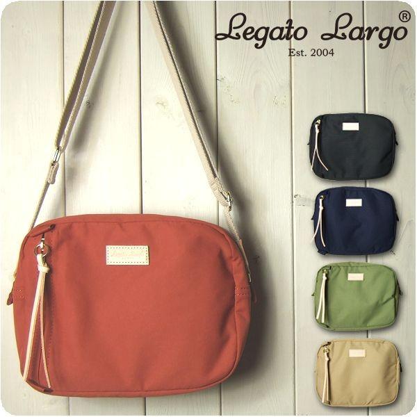 《週末限定タイムセール》 Legato Largo レガートラルゴ ショルダーバッグ （お得な特別割引価格） 撥水加工コットン調ポリエステル レディース ミニショルダー