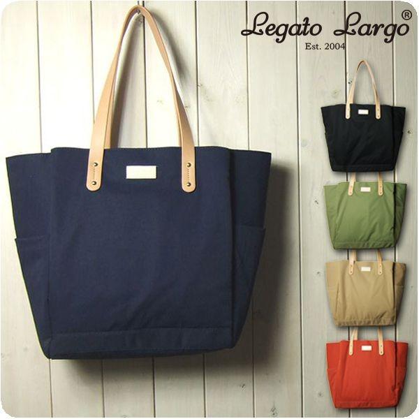 Legato Largo レガートラルゴ 2021激安通販 75％以上節約 トートバッグ 10ポケット レディース 撥水コットン調ポリエステル