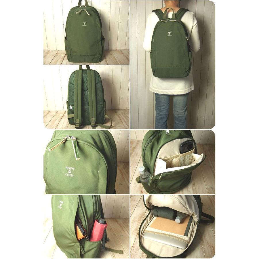 アネロ リュックサック レディース メンズ しっとり軽量ポリエステル素材 10ポケット リュック | anello | 09
