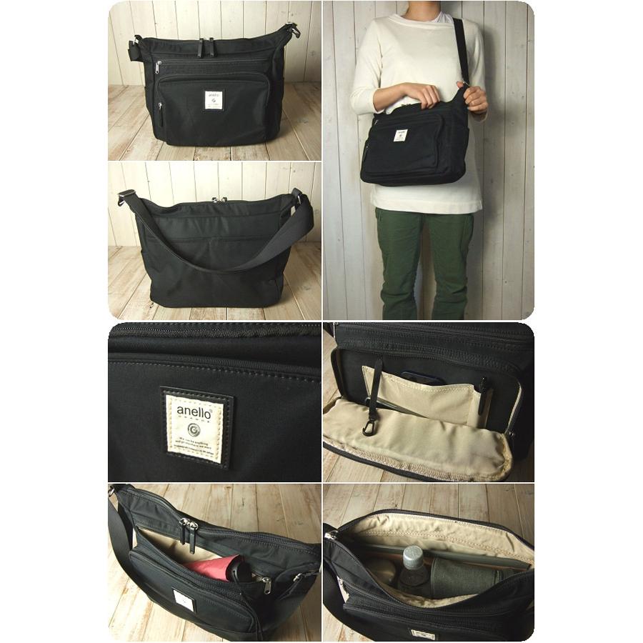 ショルダーバッグ レディース 軽い 斜め掛け anello アネロ メンズ ツイルポリエステル 10ポケット Ａ４ ショルダーバッグ 40代 50代 60代 | anello GRANDE | 07