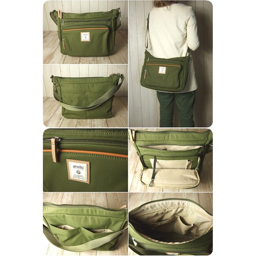 ショルダーバッグ レディース 軽い 斜め掛け anello アネロ メンズ ツイルポリエステル 10ポケット Ａ４ ショルダーバッグ 40代 50代 60代 | anello GRANDE | 10