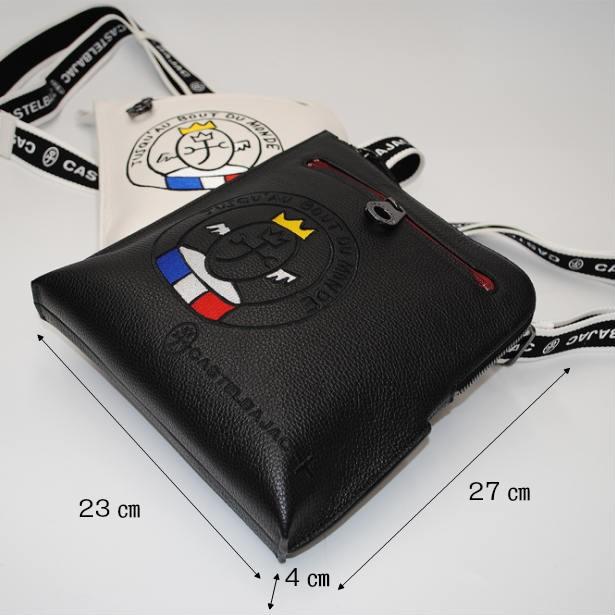 CASTELBAJAC カステルバジャック ショルダーバッグ 牛革 リンク