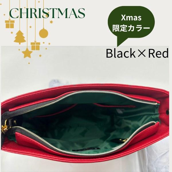 【美品人気】カステルバジャック　ショルダーバッグ　ブラック・レッド カステルバジャック CASTELBAJAC ショルダーバッグ ルックス Xmas 2024