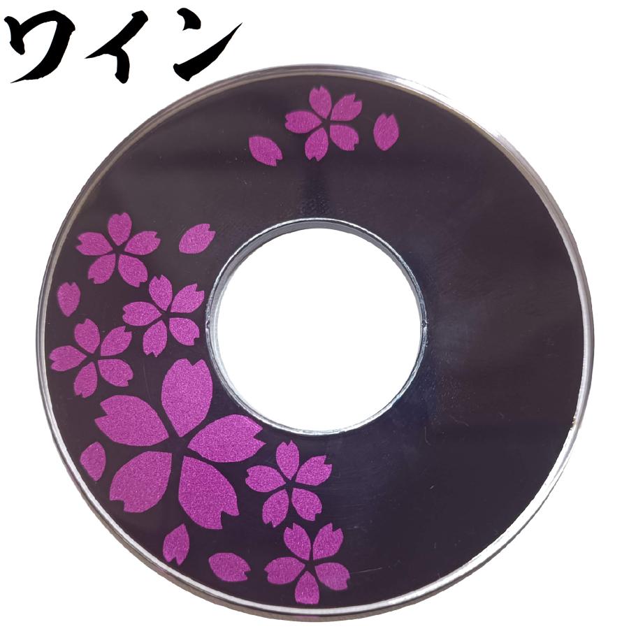 桜の花と山のシルエット 鍔(つば) 桜の花と山のシルエット 鍔(つば) 鍔：曜紋桜花透図 Tsuba:Youmon