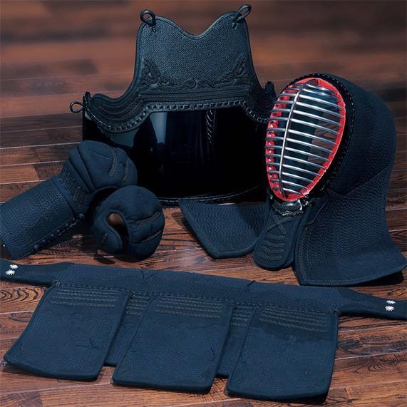 松勘工業】 冠1.8分カンムリ刺D 総人工紺革 防具セット (一般用