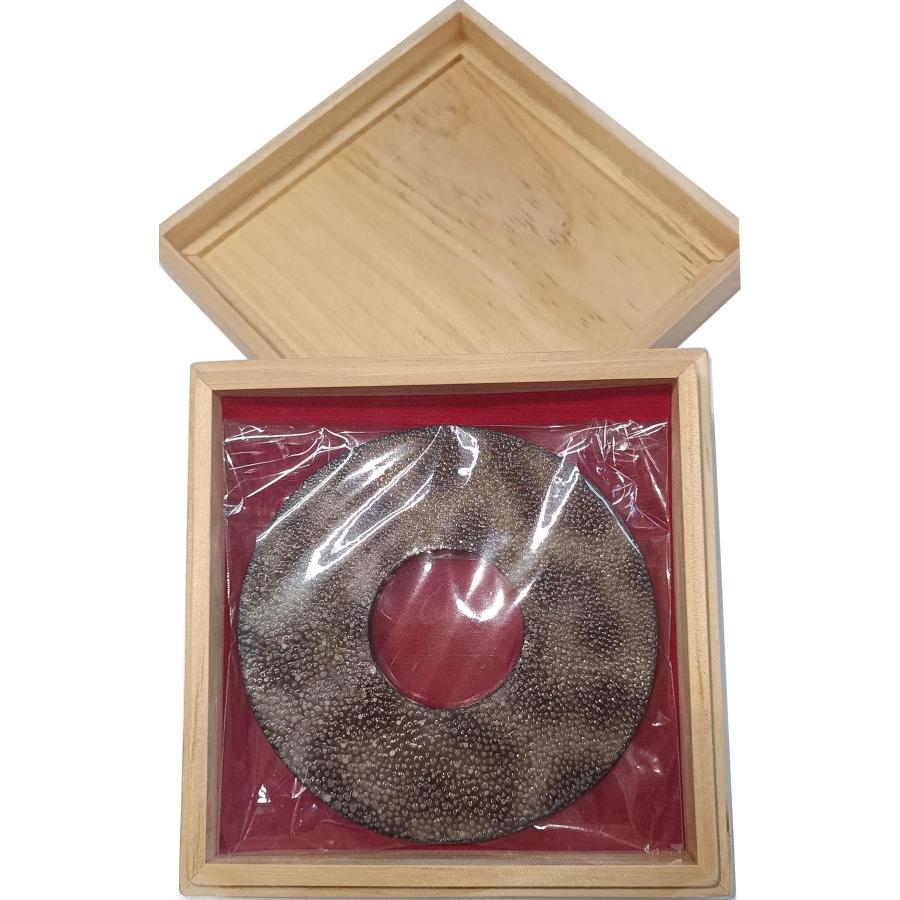 送料無料】高級 虎鮫鍔 天然革 贈答品 ツバ 革つば 剣道竹刀