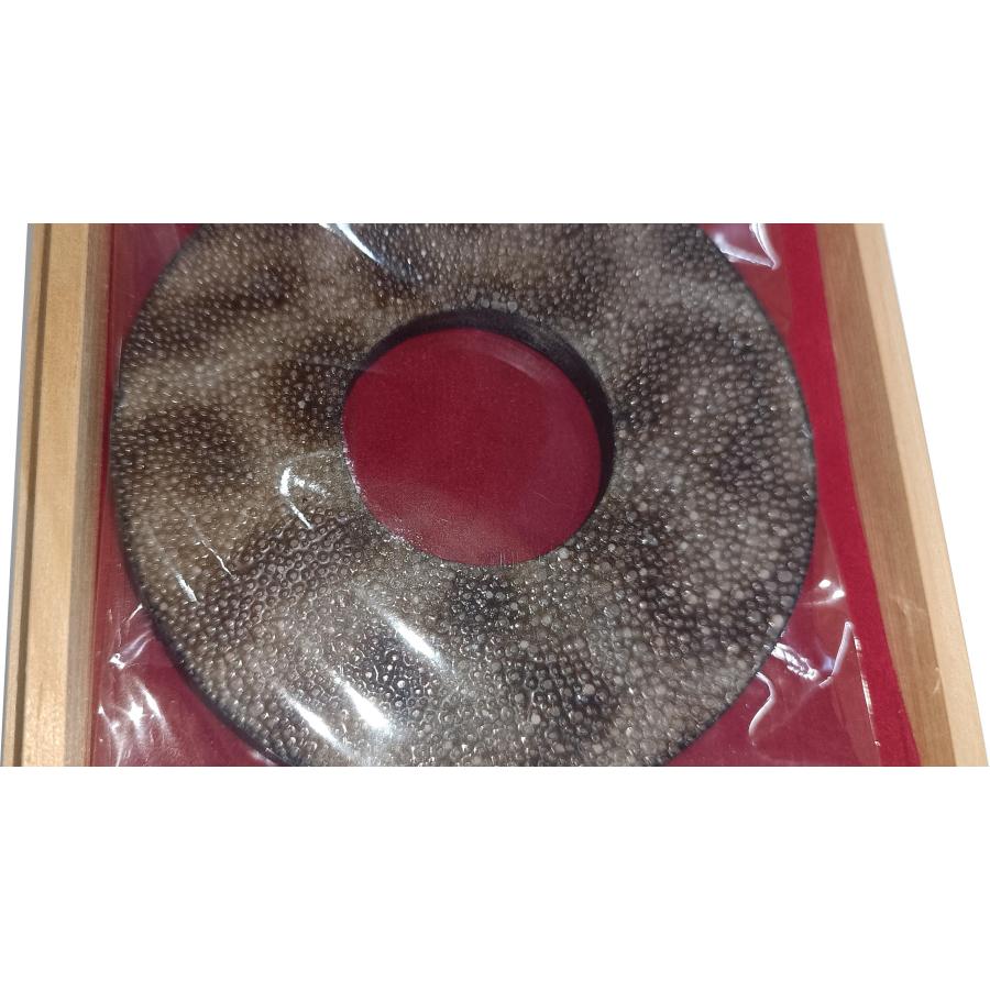 送料無料】高級 虎鮫鍔 天然革 贈答品 ツバ 革つば 剣道竹刀 ツバ サメ