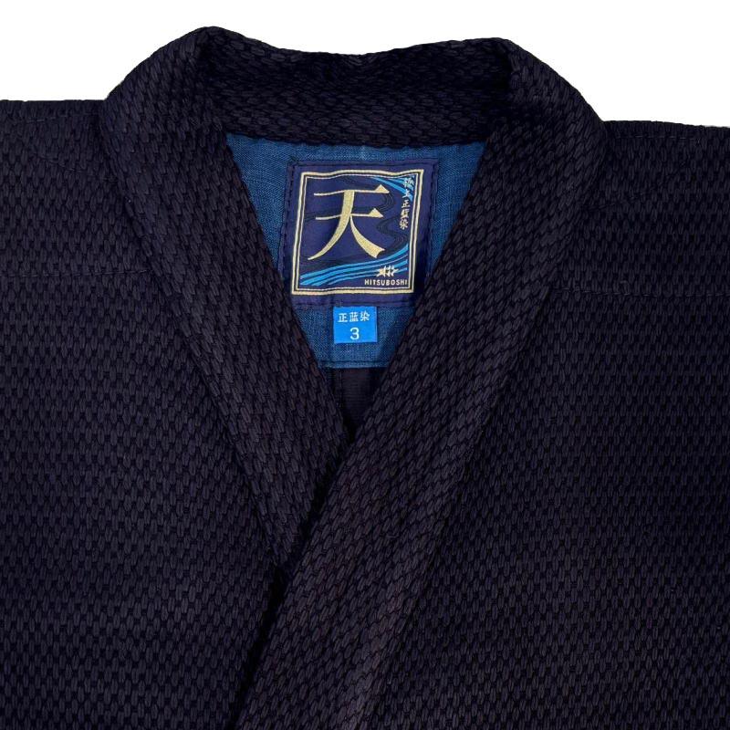 お得な2点セット】 ミツボシ 天 極上正藍染二重剣道衣・正藍染湯通し 