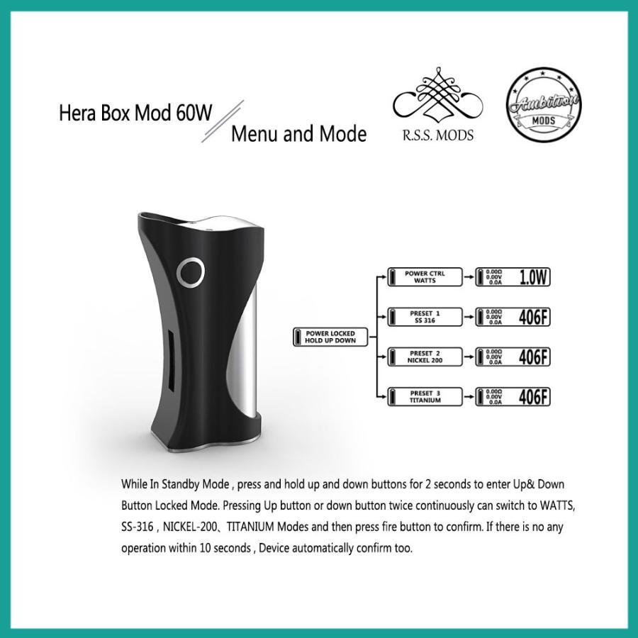 バッテリーセット Ambition Mods Hera Box Mod 60w アンビションモッズ ヘラ 電子タバコ Vape ベイプ 本体 Mod モッド 爆煙 本体充電機能無 Amheramodbt サンエスライン Yahoo 店 通販 Yahoo ショッピング