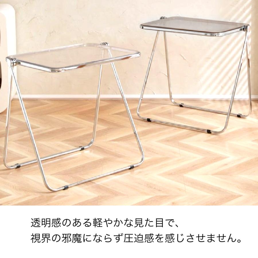 クリアチェア デスク セット 完成品 韓国 人気 パイプ椅子 会議椅子