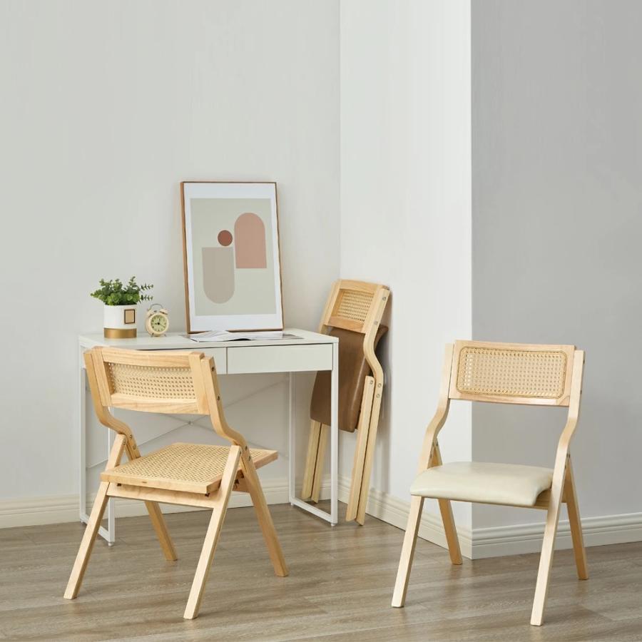 ダイニングチェア 折りたたみ椅子 ラタンチェア 2脚 15,410円