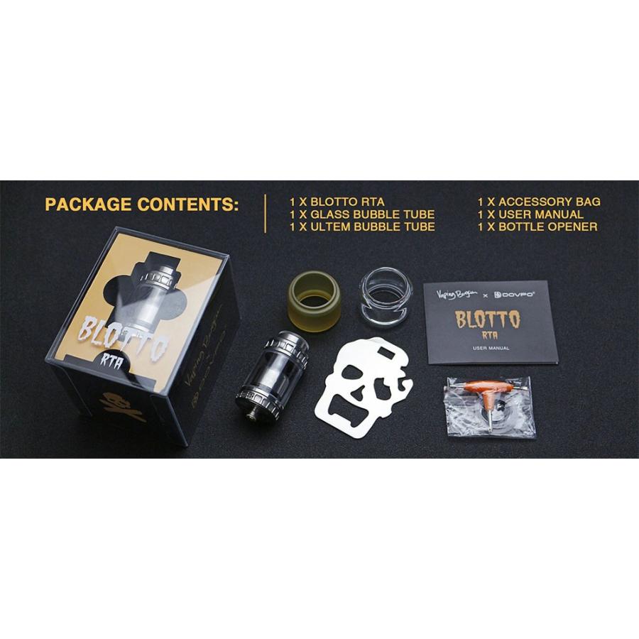 Dovpo Blotto Rta 26mm ドブポ ブロット ブルート 電子タバコ Vape ベイプ アトマイザー Rba シングル デュアル Dovpoblottorta サンエスライン Yahoo 店 通販 Yahoo ショッピング