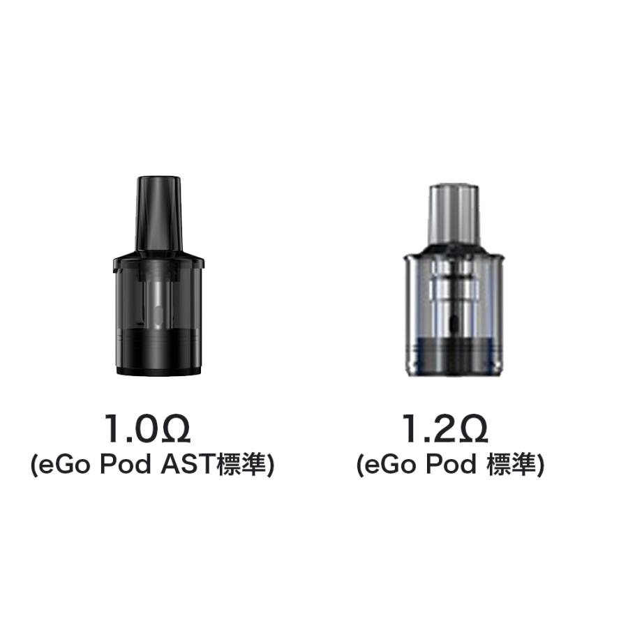 joyetech ego pod ast version 対応 交換用 ポッド カートリッジ 5個セット 1.0Ω 1.2Ω 2ml ジョイテック イージーオー ポッド vape ベイプ コイル coil｜sanesuline｜04