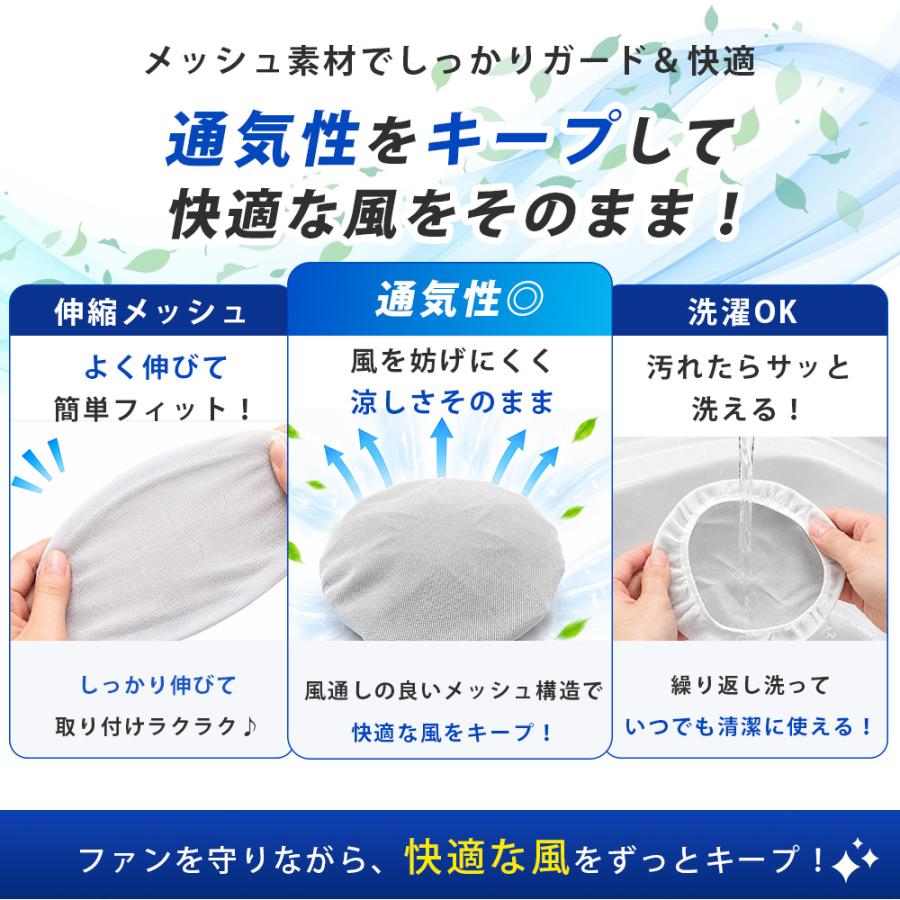 空調服 ファン 12V 防塵カバー セット 高出力 薄型 ベスト対応 交換用