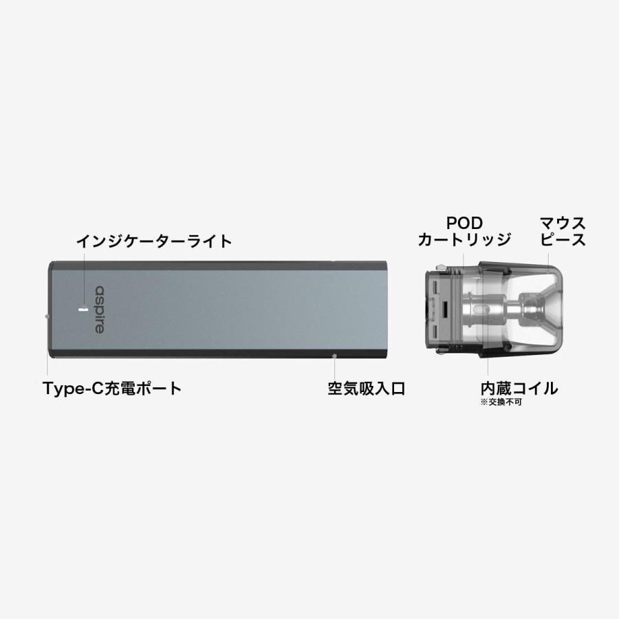 予備PODセット aspire favostix Mini POD アスパイア ファボスティック