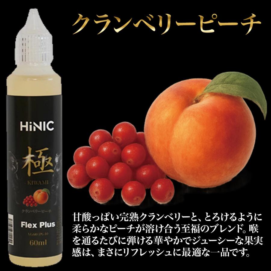 FlexPlus HINIC 極 リキッド 60ml 電子タバコ VAPE ベイプ 国産