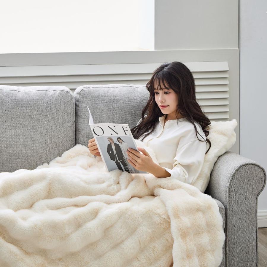 ☺︎ フワモコ ブランケット 毛布 ブランケット ふわもこ ひざ掛け シングル ダブル 厚手 洗える