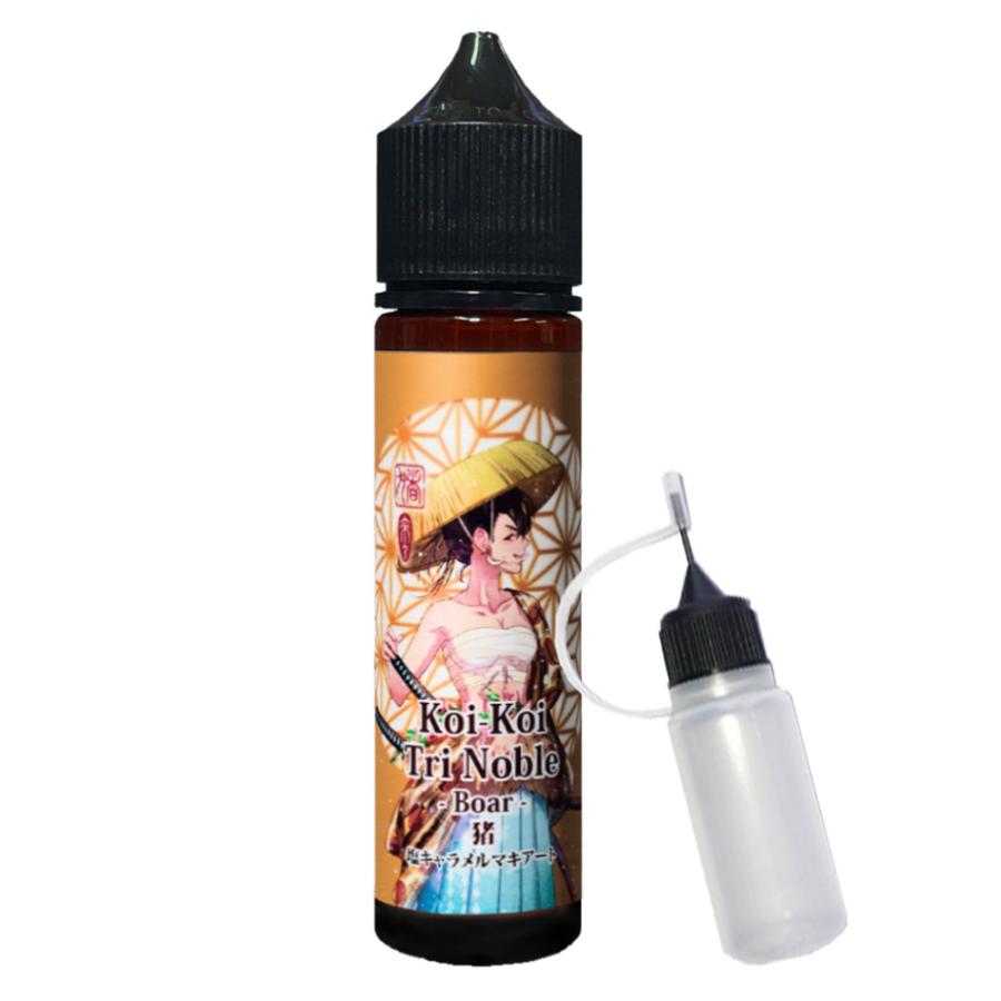 MK Lab koikoi こいこい 来々 猪鹿蝶 シリーズ 60ml エムケーラボ 猪 鹿 蝶 電子タバコ VAPE ベイプ リキッド ブランデー マキアート 国産 タール ニコチン0｜sanesuline｜03