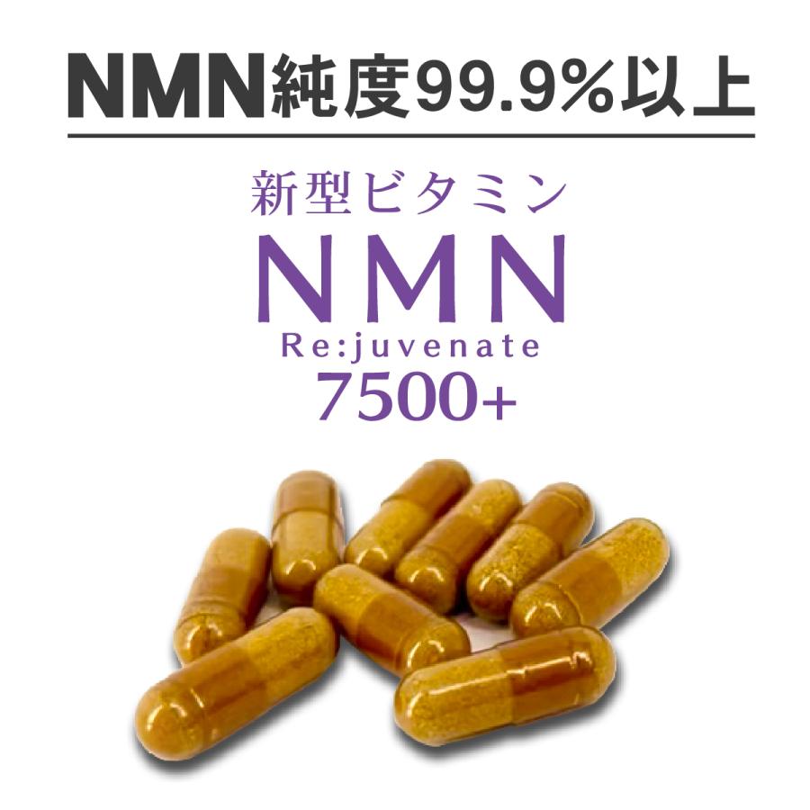 nmn サプリ 日本製 NMN7500 Rejuvenate 60粒 1袋 レスベラトロール コエンザイムQ10  配合 60粒 1袋 高含有 高配合 腸溶性 カプセル｜sanesuline｜02