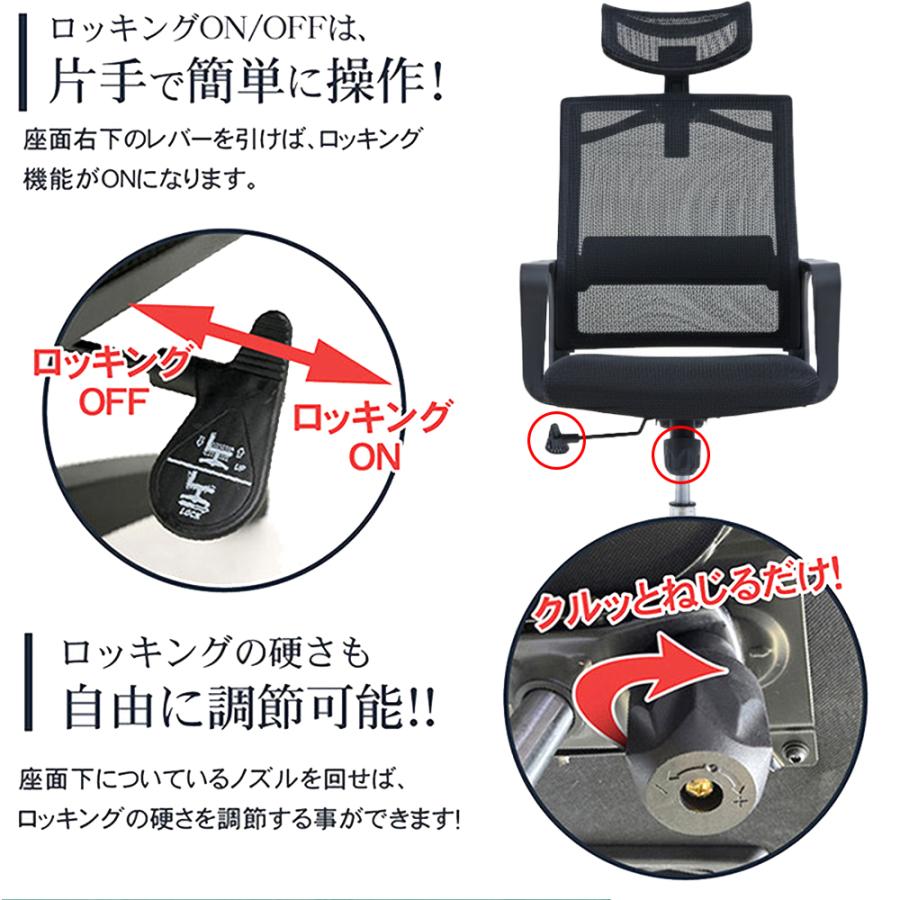 ヘッドレスト付ハイバックメッシュチェア　ドウシシャ　ブラック　新品未使用 サンワダイレクト本店 サンワサプライ【オフィス・PC周辺通販】
