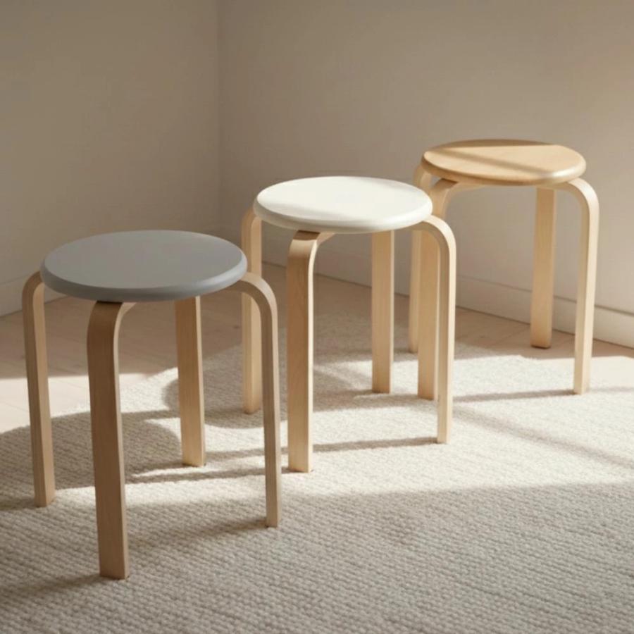 スタッキングチェア スツール 完成品 2脚 4,680円〜 4脚 6脚 パーチスタック 木製 北欧 丸椅子 シンプル コンパクト 軽量 腰掛け イス 椅子 玄関 キッチン |  | 14