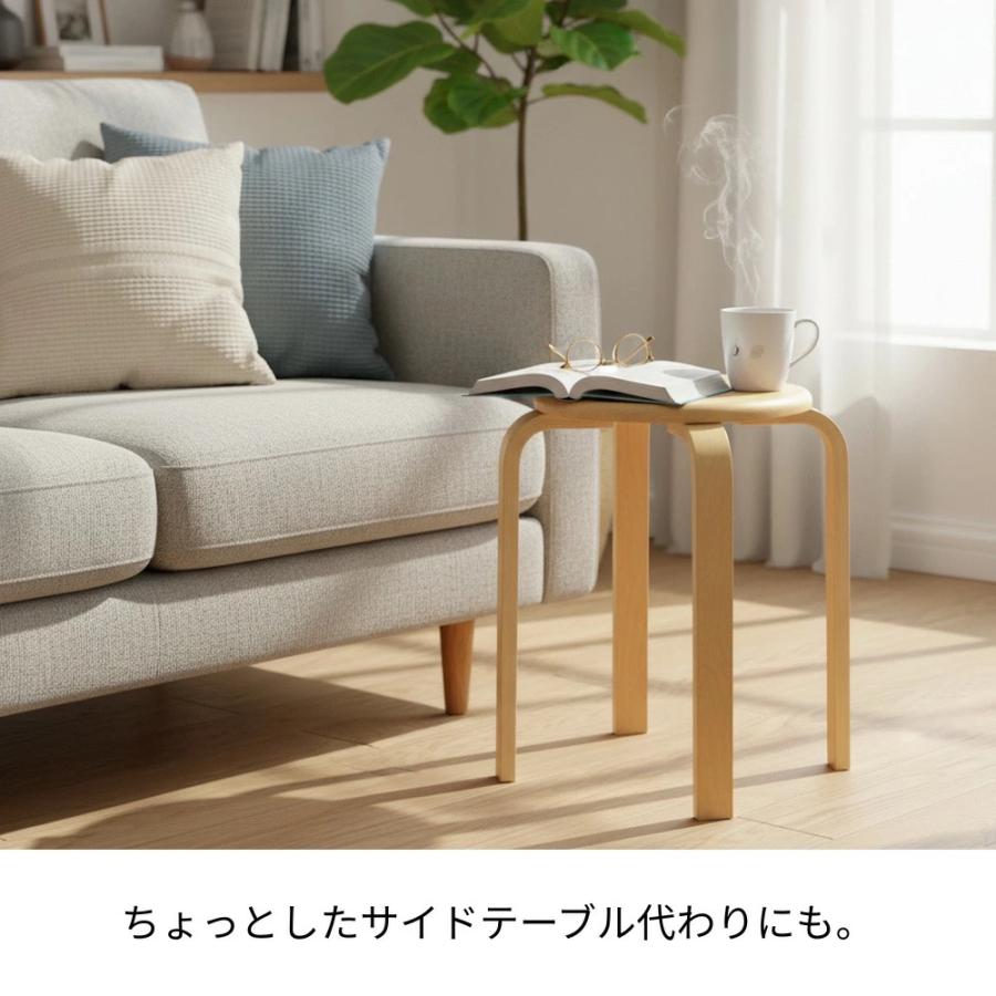 スタッキングチェア スツール 完成品 2脚 4,680円〜 4脚 6脚 パーチスタック 木製 北欧 丸椅子 シンプル コンパクト 軽量 腰掛け イス 椅子 玄関 キッチン |  | 03