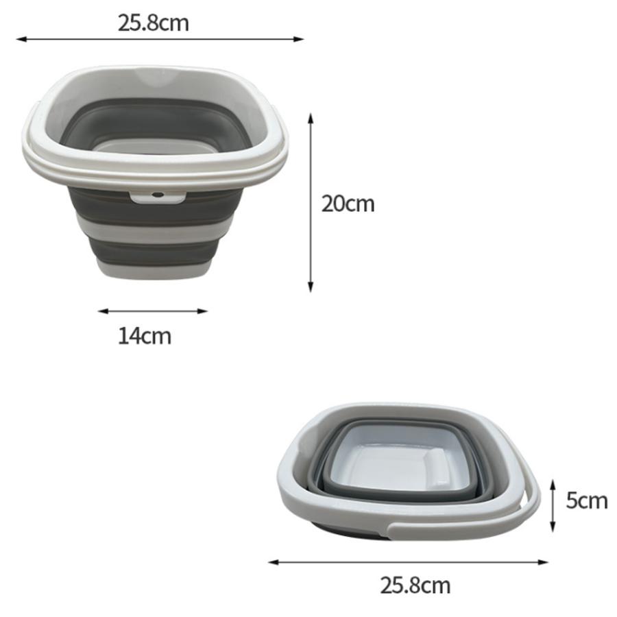 バケツ 折りたたみ 折り畳み おしゃれ 釣り シリコン 製 つけ 洗い 桶 ソフトバケツ 大容量 10L ソフト 掃除 洗車 釣り 防災 キャンプ ゴミ アウトドア【限定】 | ブランド登録なし | 08