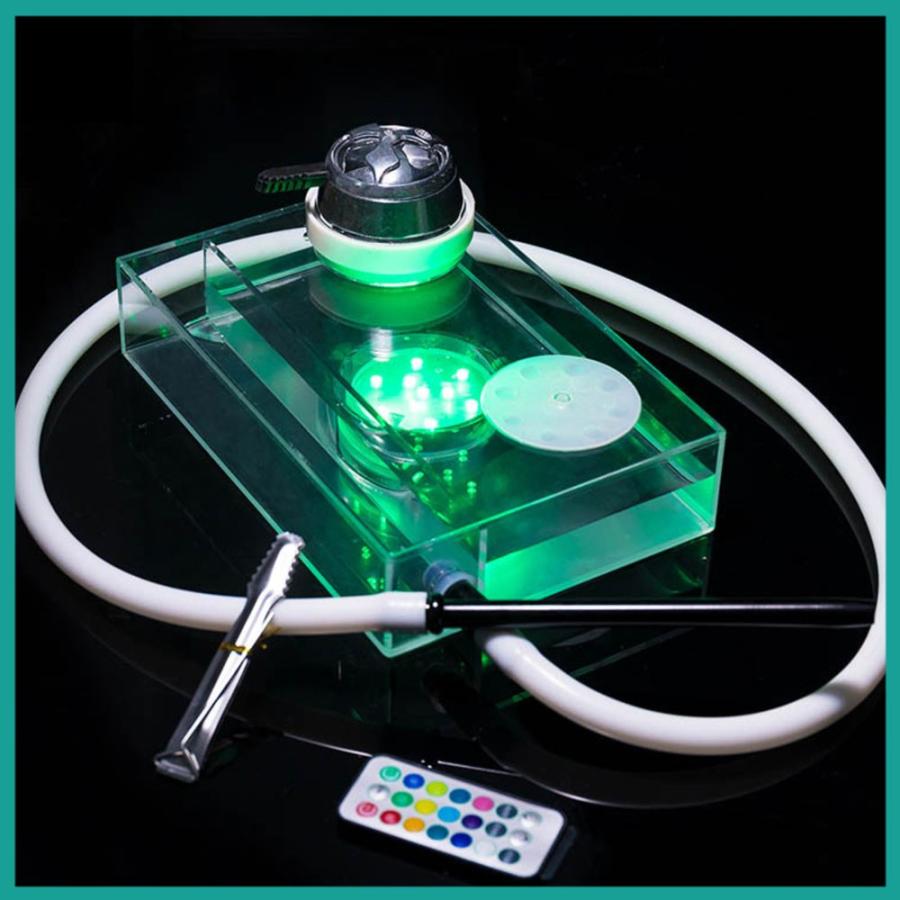 水タバコ シーシャ フーカ Shisha Hookah LEDで光る 薄型 スリム 水タバコ シーシャ フーカ Shisha Hookah LEDで光る 薄型 スリム