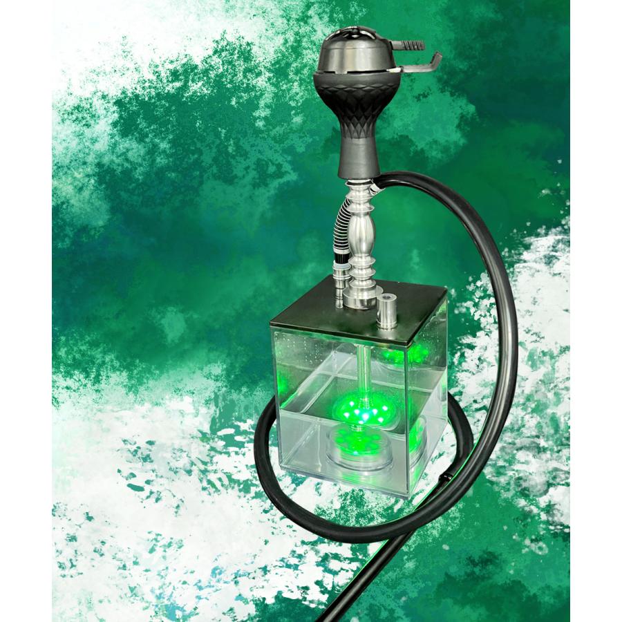 水タバコ シーシャ フーカ Shisha Hookah LEDで光る 立方体 スクエア 本体｜sanesuline｜12