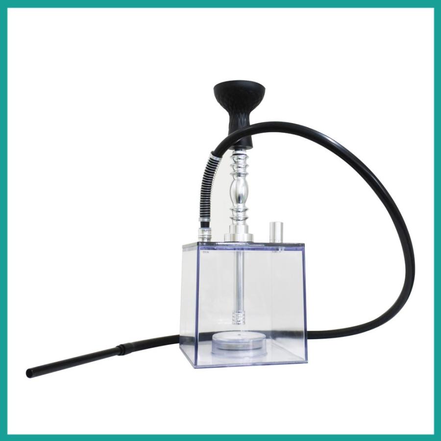 水タバコ シーシャ フーカ Shisha Hookah LEDで光る 立方体 スクエア