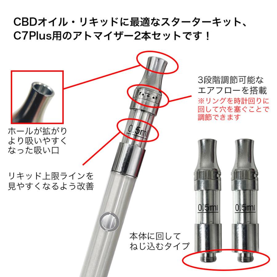 CBD リキッド 専用 アトマイザー AZTEC CBD アステカ CBD C7 PLUS