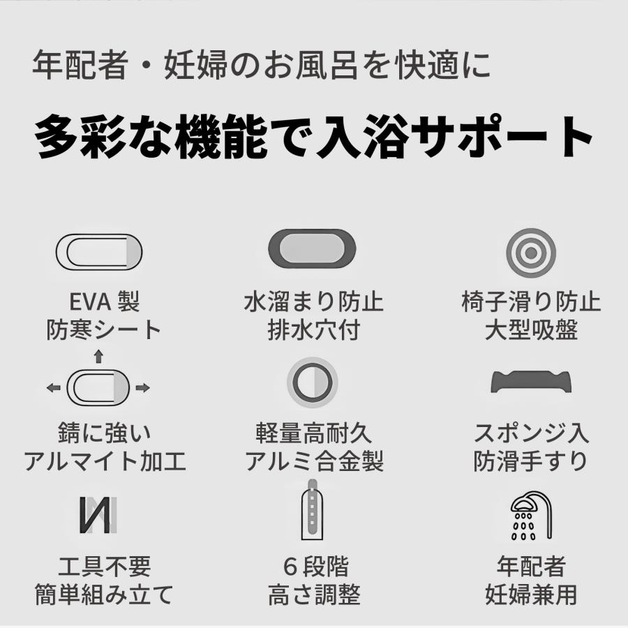 くろ様リクエスト　 シャワーチェア 介護 風呂椅子背もたれ付き 高さ調節可能 楽天市場】シャワーチェア 介護用 お風呂椅子 背もたれ付き