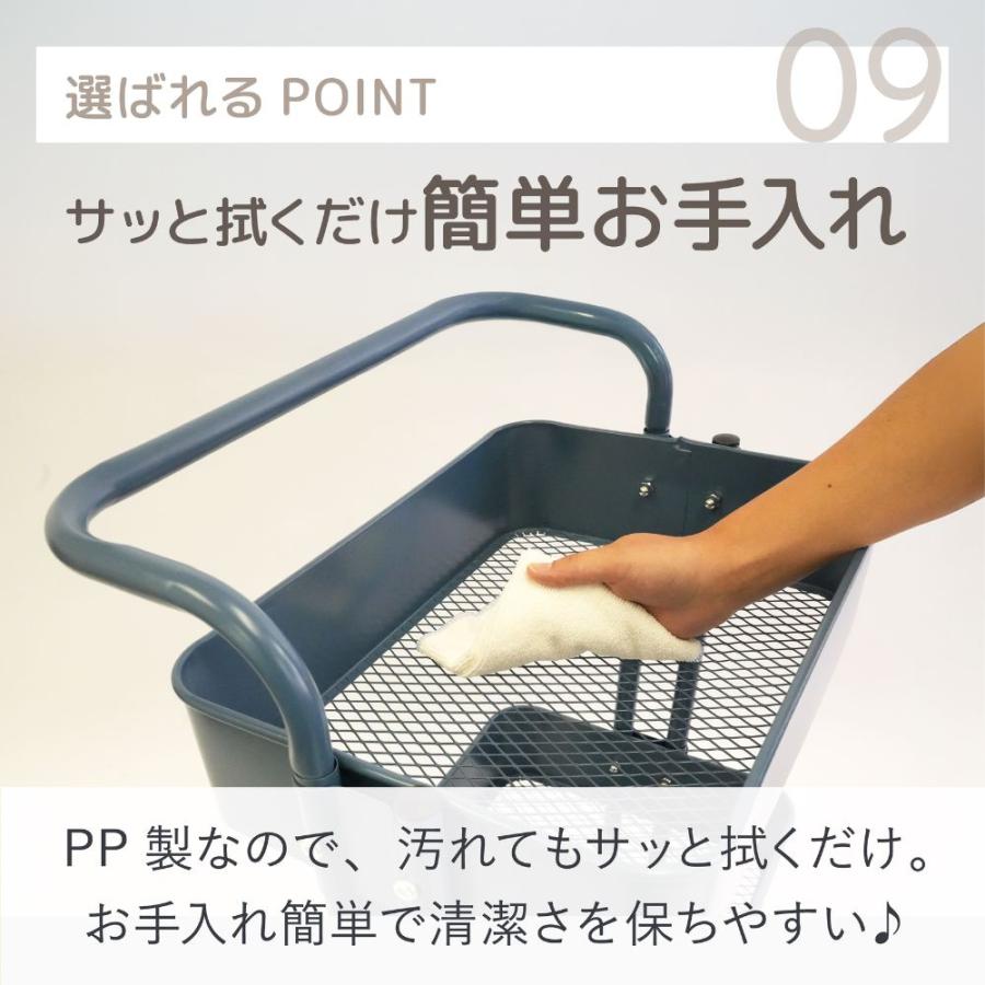 キッチンワゴン キャスター付き 収納ラック マルチワゴン ハンドル付き
