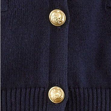 Ralph Lauren ラルフローレン ガールズコットンカーディガン(Navy)｜sanfan｜02