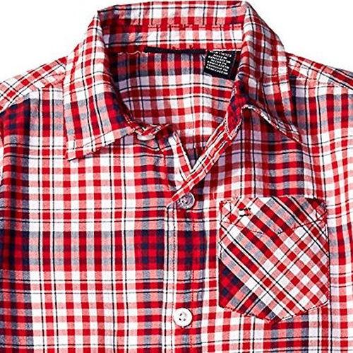 Tommy Hilfiger(トミーヒルフィガー) チェックシャツ(Red)＆デニムパンツセット｜sanfan｜02