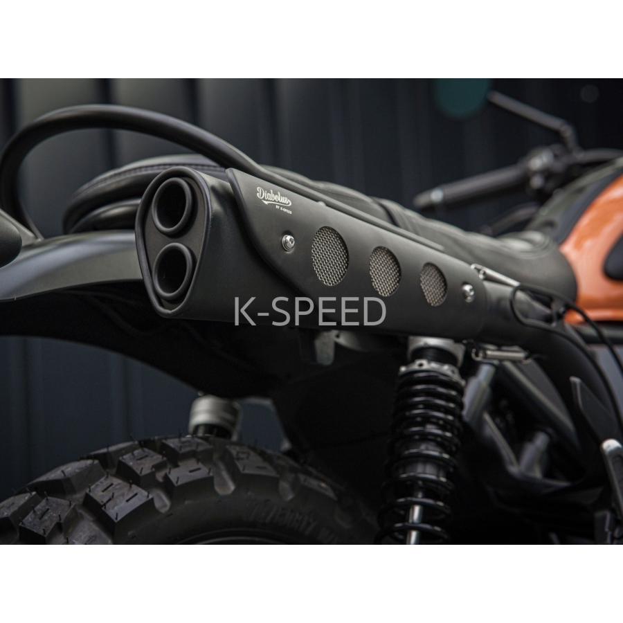 K-SPEED Diabolus CL34 レトロスクランブラーマフラー For CL250 K-SPEED Diabolus CL34 レトロスクランブラーマフラー For CL250