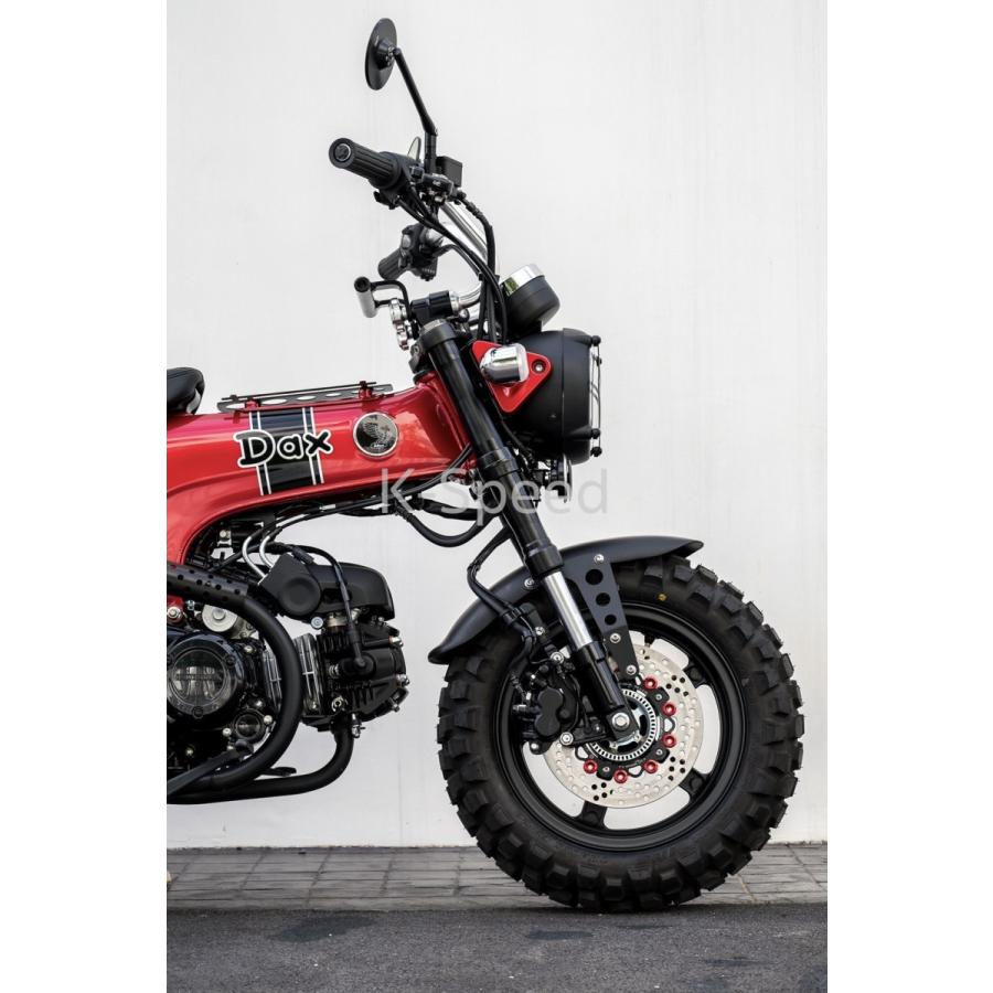 K-SPEED Diablo 新型DAX 125 DX014 ブラック フロントフェンダー 泥除け 艶消しブラック  DAX125 ダックスST125｜sanfernando｜05