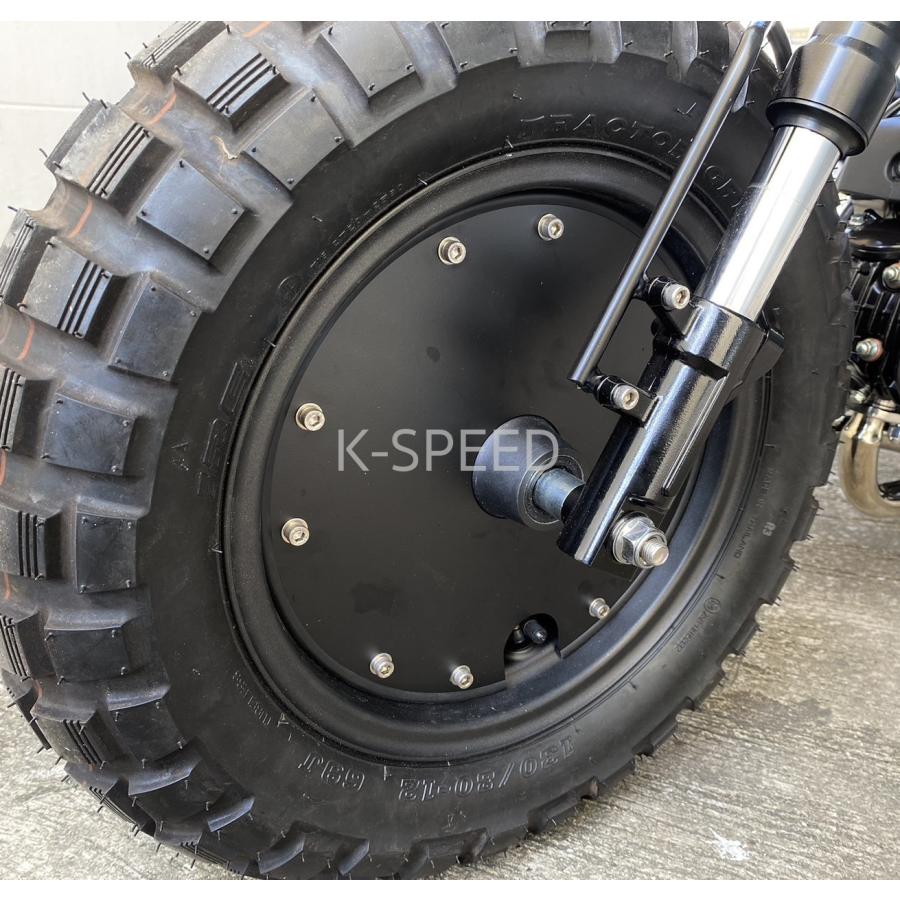 K-SPEED Diablo DX045 Iron Wheel Cover for DAX125 ST125 ブラック