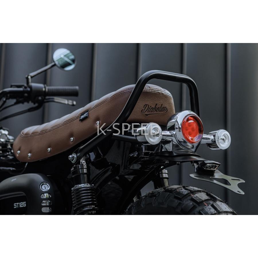 Diabolus バイクシート ブラウン K-SPEED Diabolus DX068 seat