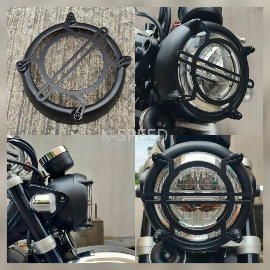 K-SPEED Diabolus HN033 ヘッドライトカバー Headlight Cover (2 pieces Model V.3) for Honda Monkey125 ホンダ モンキー125 |  | 03