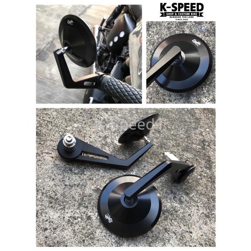 K-SPEED Diablo REBEL レブル 250  RB0145 サイドミラー CNCミラー バーエンドミラー ブラック｜sanfernando