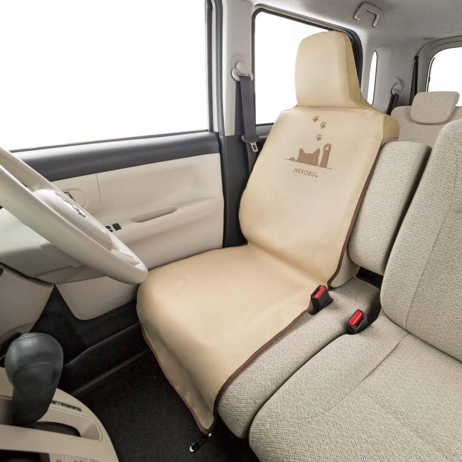 シートカバー 軽自動車 普通車 Suv ミニバン 運転席 助手席 兼用 フロント バケット セパレート ベンチ シート 兼用 Fn猫パンチ ベージュ Be サンフォーム 通販 Yahoo ショッピング