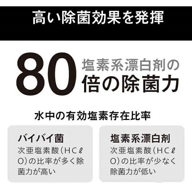 2.5L増量 500mlさらに増量中 合計13L 次亜塩素酸 バイバイ菌 500ppm 10L 次亜塩素酸水 | バイバイ菌 | 18