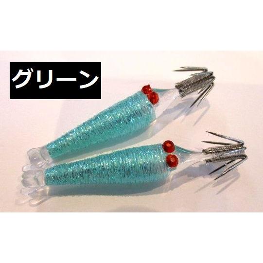 シュリンプスッテ ラメラメ仕様 2本組 マルイカ用 イカ釣りスッテ
